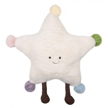 Sierkussen ster o 50x14 cm wit polyester