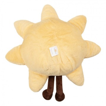 Sierkussen zon o 44x18 cm geel polyester 2