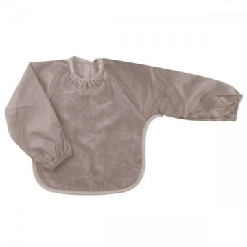 Silly billyz towel small long sleeve bibs 1 taupe