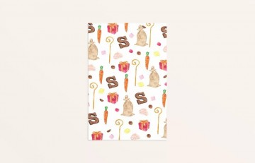 Sint kaart sint print