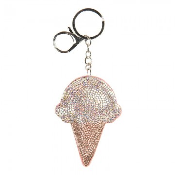 Sleutelhanger 6x2x15 cm goudkleurig synthetisch