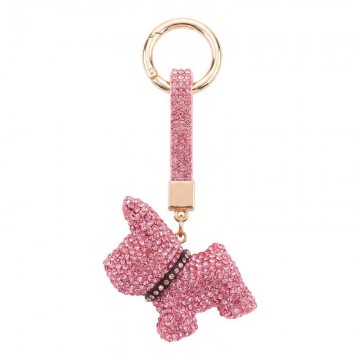 Sleutelhanger roze metaal 1