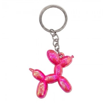 Sleutelhanger roze metaal 2