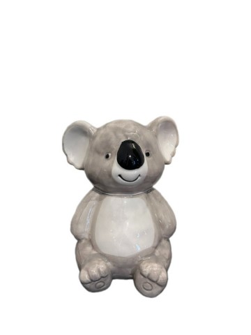 Spaarpot koala koalabeer grijs wit zwart krokomingo keramiek 17x12x8cm high