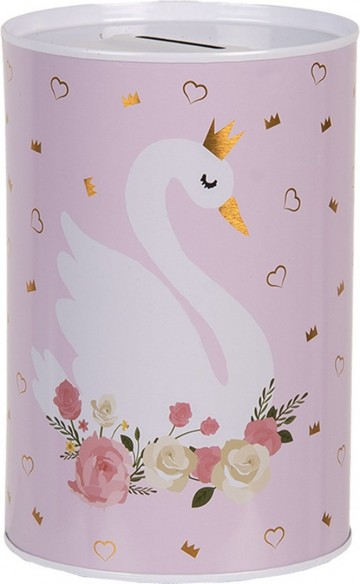 Spaarpot roze zwaan
