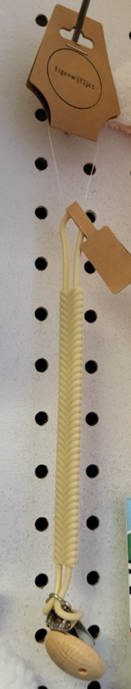 Speenkoord siliconen creme