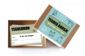 Tegoed doosje klusjespapa 10st
