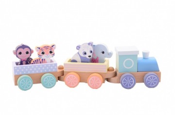 The wildies family treinset met dieren jt80088 0