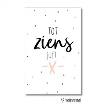 Tot ziens juf