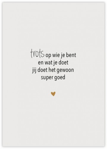 Trots op wie je bent