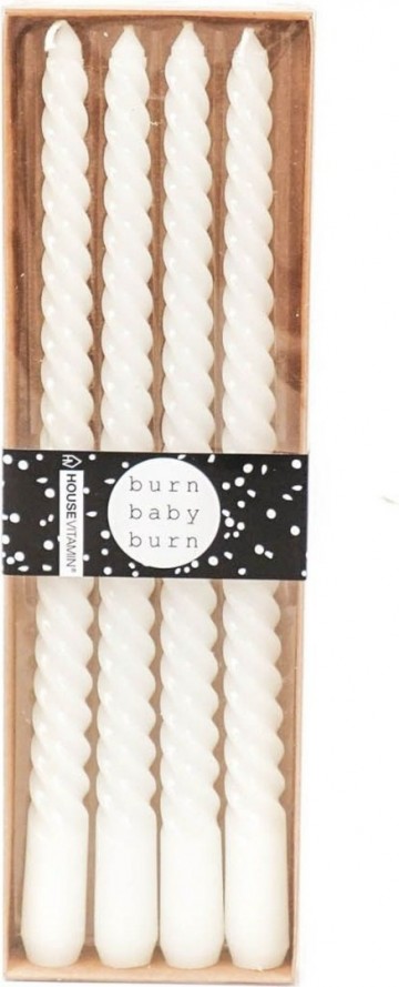 Twisted candles wit 30 cm