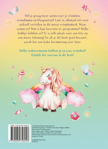 Unicorn vriendenboek1jpg