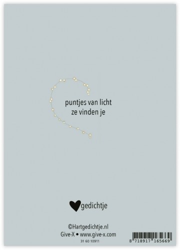 Wenskaart achterzijde