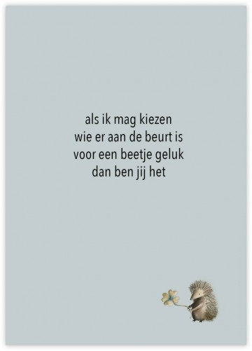 Wenskaart als ik mag kiezen