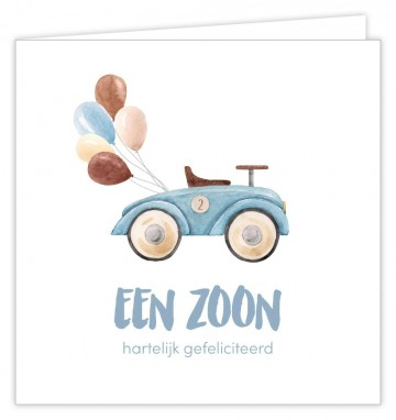Wenskaart bixx zoon