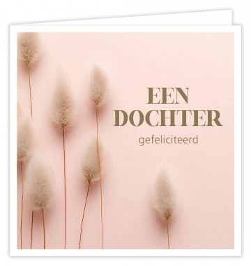 Wenskaart een dochter 0