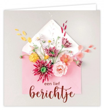 Wenskaart een lief berichtje