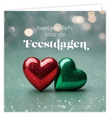Wenskaart heel veel liefs voor de feestdagen