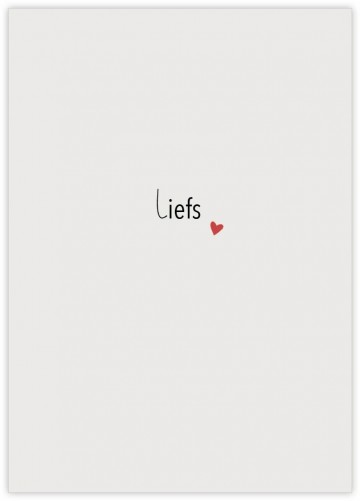 Wenskaart liefs