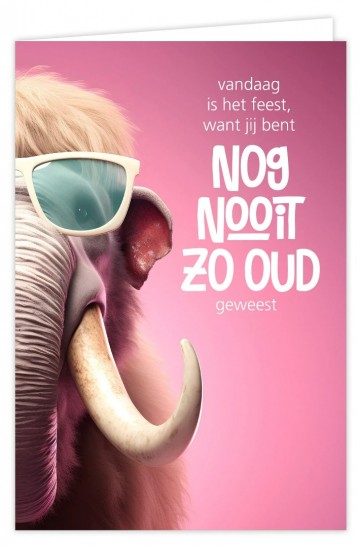 Wenskaart vandaag is het feest