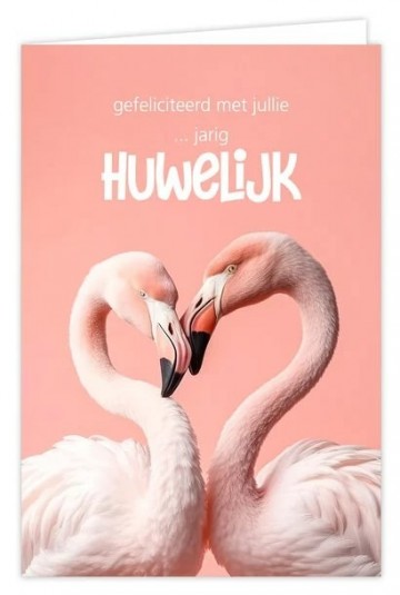 Whoop whoop huwelijk flamingo