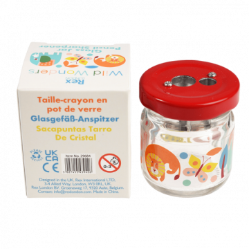 Wild wonders glazen pot puntenslijper1