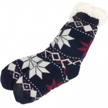 Wintersokken sneeuwvlok navy
