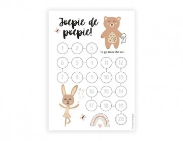 Zindelijkheidposter meisje