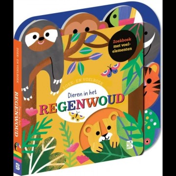 Zoek en voelboek dieren in het regenwo